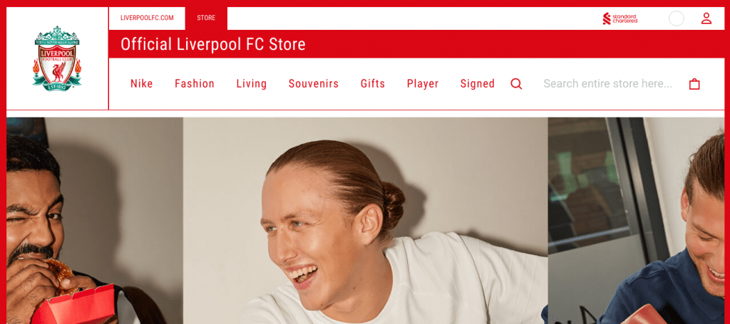 Official Liverpool FC Store is on the Magento websites list